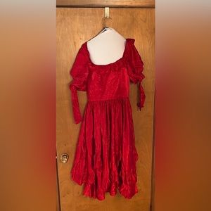 Vintage red swing dress brand zum zum purchased late 80’s